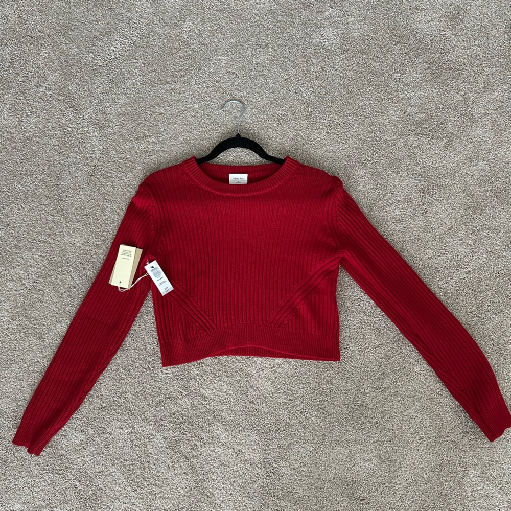BNWT Wilfred Cropped Ribbed Sweater 🎄
